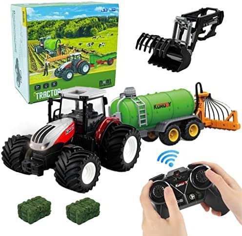 Remote Control Tractor Toy RC Truck with Trailer Farm Vehicle Toys Barrel Trailer with Spread Tubes Frontloader 1/24 Scale 2.4Ghz Farm Playset Toy for Kids Age 5 6 7 8 9 up Years Old… Coupon 🔔 Remote Control Tractor Toy RC Truck With Trailer Farm Vehicle Toys Barrel Trailer With Spread Tubes Frontloader 1/24 Scale 2.4Ghz Farm Playset Toy For Kids Age 5 6 7 8 9 Up Years Old… ✨ -Slot Cars toys Sales Shop 51eClF4unL. AC