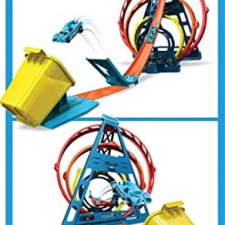 Flash Sale 🥰 Track Builder Unlimited Triple Loop Kit Collapsible 3-Loop Gift Set For Kids 6 To 12 Years Old & One 1:64 Scale Hot Wheels Vehicle With Connection Points [Amazon Exclusive] ✔️ -Slot Cars toys Sales Shop 51hfFFYf6EL
