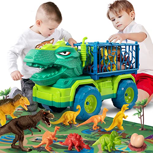 Dinosaur Truck Toys for Kids 3-5 Years, Tyrannosaurus Transport Car Carrier Truck with 8 Dino Figures, Activity Play Mat, Dinosaur Eggs, Capture Jurassic Dinosaur Play Set for Boys and Girls Budget π Dinosaur Truck Toys For Kids 3-5 Years, Tyrannosaurus Transport Car Carrier Truck With 8 Dino Figures, Activity Play Mat, Dinosaur Eggs, Capture Jurassic Dinosaur Play Set For Boys And π§ Girls β -Slot Cars toys Sales Shop 51iIYVH0TML