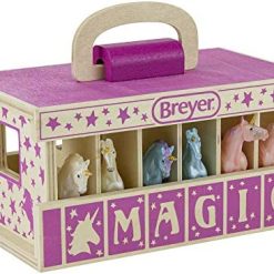 Top 10 😉 Horses Unicorn Magic Wooden Stable Playset With 6 Unicorns | 6 Piece Playset | 6 Stablemates Unicorns Included | 6” H X 9” L X 2.5” D | 1:32 Scale | Model #59218, Multicolo ✔️ 9 Top 10 😉 Horses Unicorn Magic Wooden Stable Playset With 6 Unicorns | 6 Piece Playset | 6 Stablemates Unicorns Included | 6” H X 9” L X 2.5” D | 1:32 Scale | Model #59218, Multicolo ✔️ -Slot Cars toys Sales Shop 51iWDOlMsAL. AC