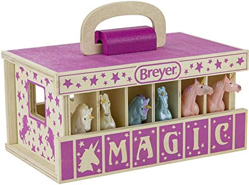 Horses Unicorn Magic Wooden Stable Playset with 6 Unicorns | 6 Piece Playset | 6 Stablemates Unicorns Included | 6” H x 9” L x 2.5” D | 1:32 Scale | Model #59218, Multicolo Top 10 😉 Horses Unicorn Magic Wooden Stable Playset With 6 Unicorns | 6 Piece Playset | 6 Stablemates Unicorns Included | 6” H X 9” L X 2.5” D | 1:32 Scale | Model #59218, Multicolo ✔️ -Slot Cars toys Sales Shop 51iWDOlMsAL. AC