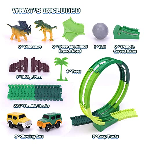 Dinosaur Toys for Kids 3-5, 245 pcs Dino Race Car Track Create A Dinosaur World Road Race with Flexible Train Track Playset, 2 Electric Dinosaur Race Cars Toy,Best Gift for 3 4 5 Years Old Boys Girls Pink Flash Sale ๐ Dinosaur Toys For Kids 3-5, 245 Pcs Dino Race Car Track Create A Dinosaur World Road Race With Flexible Train Track Playset, 2 Electric Dinosaur Race Cars Toy,Best Gift For 3 4 5 Years Old Boys ๐ง Girls Pink ๐ฏ -Slot Cars toys Sales Shop 51kOY2gDOUL