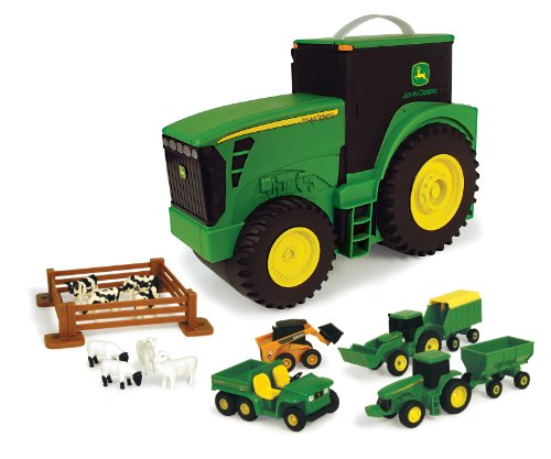 TOMY John Deere Durable Vehicle Toy Set for Kids with Tractor Shaped Portable Carry Cas New 🎁 TOMY John Deere Durable Vehicle Toy Set For Kids With Tractor Shaped Portable Carry Cas 😍 -Slot Cars toys Sales Shop 51lU8HccerL