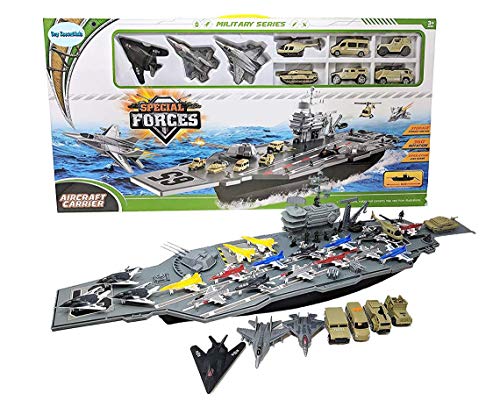 33 Inch Aircraft Carrier with Soldiers Jets Military Vehicles (18 Fighter Jets) Deals ๐ 33 Inch Aircraft Carrier With Soldiers Jets Military Vehicles (18 Fighter Jets) โ -Slot Cars toys Sales Shop 51m4uIO1FUL