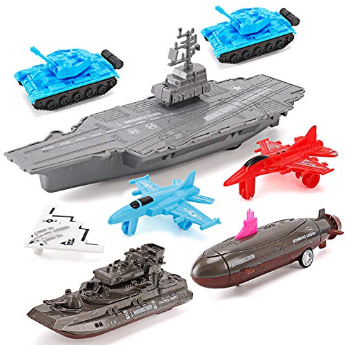 Aircraft Carrier Pullback Mini Military Toy Playset with Fighter Jets, Stealth Bomber, Tank, Warship, Submarine (8 Pieces) Buy 😍 Aircraft Carrier Pullback Mini Military Toy Playset With Fighter Jets, Stealth Bomber, Tank, Warship, Submarine (8 Pieces) 👏 -Slot Cars toys Sales Shop 51pg0NQv1BL