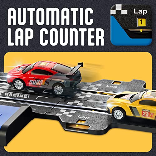 Slot Car Race Track Sets - Battery or Electric Race Car Track with 4 Cars, Dual Electric Race Track w/ 2 Remotes, Lap Counter & Lights for Girls & Boys Age 8-12 Coupon ๐ Slot Car Race Track Sets - Battery Or Electric Race Car Track With 4 Cars, Dual Electric Race Track W/ 2 Remotes, Lap Counter & Lights For ๐ง Girls & Boys Age 8-12 โค๏ธ -Slot Cars toys Sales Shop 51qlL1OsBrL