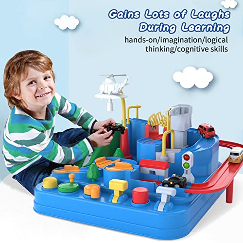 Preschool Educational Car Toys Gifts Puzzle Car Race Tracks, Race Track Toys for Boy Car Adventure Toy for 3 4 5 6 7 8 Years Old Kids (Blue Helicopter Car) Best Sale 🥰 Preschool Educational Car Toys Gifts Puzzle Car Race Tracks, Race Track Toys For Boy Car Adventure Toy For 3 4 5 6 7 8 Years Old Kids (Blue Helicopter Car) ✨ -Slot Cars toys Sales Shop 51rQheGTpaL