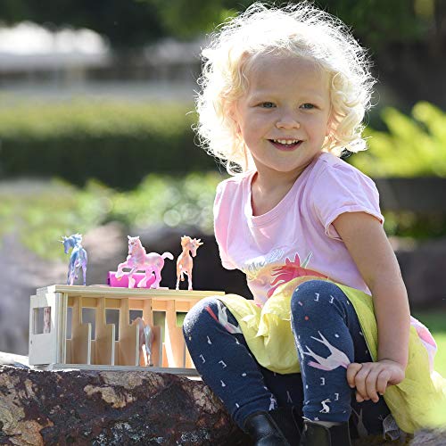 Horses Unicorn Magic Wooden Stable Playset with 6 Unicorns | 6 Piece Playset | 6 Stablemates Unicorns Included | 6” H x 9” L x 2.5” D | 1:32 Scale | Model #59218, Multicolo Top 10 😉 Horses Unicorn Magic Wooden Stable Playset With 6 Unicorns | 6 Piece Playset | 6 Stablemates Unicorns Included | 6” H X 9” L X 2.5” D | 1:32 Scale | Model #59218, Multicolo ✔️ -Slot Cars toys Sales Shop