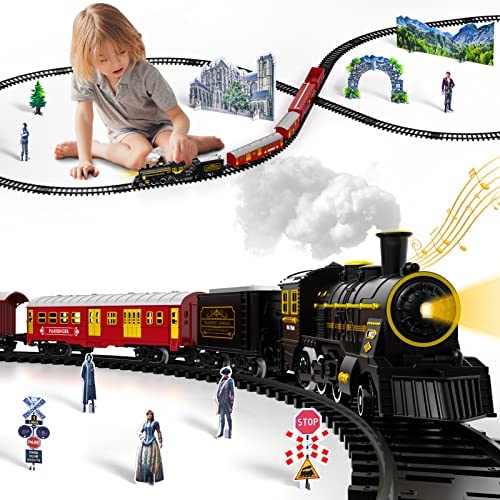 Electric Christmas Train Set for Kids, Battery-Powered Train Toys with Sounds Include 4 Cars and 10 Tracks, Classic Toy Train Set for 3 4 5 6 Years Old Boys Girls Cheapest π Electric π Christmas Train Set For Kids, Battery-Powered Train Toys With Sounds Include 4 Cars And 10 Tracks, Classic Toy Train Set For 3 4 5 6 Years Old Boys π§ Girls π€© -Slot Cars toys Sales Shop 51v6WnEX51L. AC