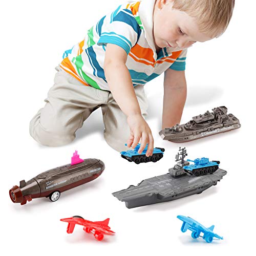 Aircraft Carrier Pullback Mini Military Toy Playset with Fighter Jets, Stealth Bomber, Tank, Warship, Submarine (8 Pieces) Buy 😍 Aircraft Carrier Pullback Mini Military Toy Playset With Fighter Jets, Stealth Bomber, Tank, Warship, Submarine (8 Pieces) 👏 -Slot Cars toys Sales Shop