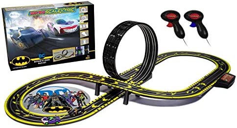 Micro Scalextric Justice League Batman vs Joker Battery Powered 1:64 Slot Car Race Track Set G1155T , Black Best Sale 😉 Micro Scalextric Justice League Batman Vs Joker Battery Powered 1:64 Slot Car Race Track Set G1155T , Black 😀 -Slot Cars toys Sales Shop
