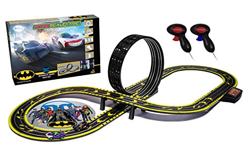 Micro Scalextric Justice League Batman vs Joker Battery Powered 1:64 Slot Car Race Track Set G1155T , Black Best Sale 😉 Micro Scalextric Justice League Batman Vs Joker Battery Powered 1:64 Slot Car Race Track Set G1155T , Black 😀 -Slot Cars toys Sales Shop