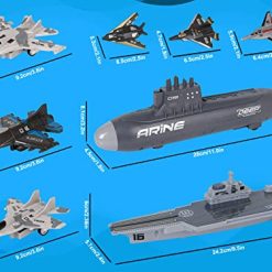 Best deal 🥰 Aircraft Carrier Military Naval Ship Toy Play Set With Small Scale Model Planes Fighter Jets, Battleship And Supply Ship For Kids Boy Girl Age 5+ Party Favors Gifts Naval Ship-02 🌟 3 Best deal 🥰 Aircraft Carrier Military Naval Ship Toy Play Set With Small Scale Model Planes Fighter Jets, Battleship And Supply Ship For Kids Boy Girl Age 5+ Party Favors Gifts Naval Ship-02 🌟 -Slot Cars toys Sales Shop 51y636EUEdL