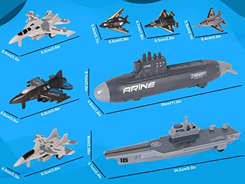 Aircraft Carrier Military Naval Ship Toy Play Set with Small Scale Model Planes Fighter Jets, Battleship and Supply Ship for Kids Boy Girl Age 5+ Party Favors Gifts Naval Ship-02 Best deal 🥰 Aircraft Carrier Military Naval Ship Toy Play Set With Small Scale Model Planes Fighter Jets, Battleship And Supply Ship For Kids Boy Girl Age 5+ Party Favors Gifts Naval Ship-02 🌟 -Slot Cars toys Sales Shop 51y636EUEdL