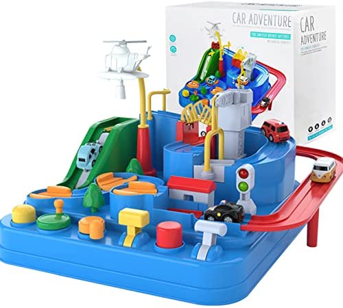 Preschool Educational Car Toys Gifts Puzzle Car Race Tracks, Race Track Toys for Boy Car Adventure Toy for 3 4 5 6 7 8 Years Old Kids (Blue Helicopter Car) Best Sale 🥰 Preschool Educational Car Toys Gifts Puzzle Car Race Tracks, Race Track Toys For Boy Car Adventure Toy For 3 4 5 6 7 8 Years Old Kids (Blue Helicopter Car) ✨ -Slot Cars toys Sales Shop 51ykD jfNZL. AC