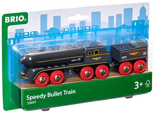RIO World 33697 - Speedy Bullet Train - 2 Piece Wooden Toy Train Set for Kids Age 3 and Up Best Sale π― RIO World 33697 - Speedy Bullet Train - 2 Piece Wooden Toy Train Set For Kids Age 3 And Up π -Slot Cars toys Sales Shop 51zBJwrvhvL