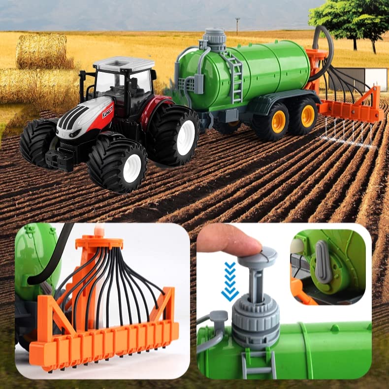 Remote Control Tractor Toy RC Truck with Trailer Farm Vehicle Toys Barrel Trailer with Spread Tubes Frontloader 1/24 Scale 2.4Ghz Farm Playset Toy for Kids Age 5 6 7 8 9 up Years Old… Coupon 🔔 Remote Control Tractor Toy RC Truck With Trailer Farm Vehicle Toys Barrel Trailer With Spread Tubes Frontloader 1/24 Scale 2.4Ghz Farm Playset Toy For Kids Age 5 6 7 8 9 Up Years Old… ✨ -Slot Cars toys Sales Shop 612LOdlMRJL