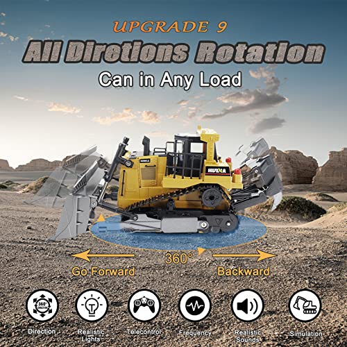 Bnam Remote Control Bulldozer RC 1/16 Full Functional Construction Vehicle, 2.4Ghz 9 Channel Dozer Front Loader Toy with Light and Sound for Kids Age 6, 7, 8, 9, 10 and Up Years Old Buy ✔️ Bnam Remote Control Bulldozer RC 1/16 Full Functional Construction Vehicle, 2.4Ghz 9 Channel Dozer Front Loader Toy With Light And Sound For Kids Age 6, 7, 8, 9, 10 And Up Years Old ✨ -Slot Cars toys Sales Shop 61AANTQEqKL