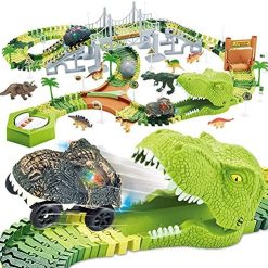 Best deal โ 174 PCS Dinosaur Toys Race Track, Flexible Train Tracks With 8 Dinosaurs Figures, 2 Electric Race Cars Vehicle Playset With Lights To Create A Dinosaur World Road Race For Toddlers Kids Boys ๐ง Girls โ๏ธ 4 Best deal โ 174 PCS Dinosaur Toys Race Track, Flexible Train Tracks With 8 Dinosaurs Figures, 2 Electric Race Cars Vehicle Playset With Lights To Create A Dinosaur World Road Race For Toddlers Kids Boys ๐ง Girls โ๏ธ -Slot Cars toys Sales Shop 61RQUsfA95L. AC