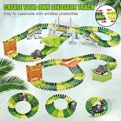 Best deal โ 174 PCS Dinosaur Toys Race Track, Flexible Train Tracks With 8 Dinosaurs Figures, 2 Electric Race Cars Vehicle Playset With Lights To Create A Dinosaur World Road Race For Toddlers Kids Boys ๐ง Girls โ๏ธ 3 Best deal โ 174 PCS Dinosaur Toys Race Track, Flexible Train Tracks With 8 Dinosaurs Figures, 2 Electric Race Cars Vehicle Playset With Lights To Create A Dinosaur World Road Race For Toddlers Kids Boys ๐ง Girls โ๏ธ -Slot Cars toys Sales Shop 61SWhlQtDUL