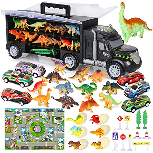 Dinosaur Toys for Kids 3-5 Dinosaur Truck Carrier Transport Truck Dinosaurs Toys for Boys and Girls 3 4 5 6 Years Old with Dino Eggs, 23 Pcs Kids Toys Dinosaur Coupon β Dinosaur Toys For Kids 3-5 Dinosaur Truck Carrier Transport Truck Dinosaurs Toys For Boys And π§ Girls 3 4 5 6 Years Old With Dino Eggs, 23 Pcs Kids Toys Dinosaur π -Slot Cars toys Sales Shop 61TP31M5czL