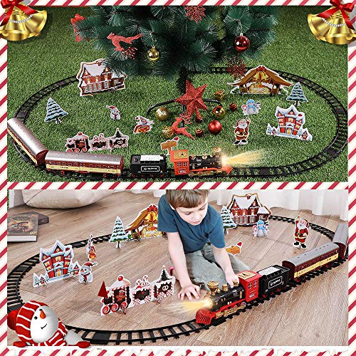 Train Sets with Steam Locomotive Engine, Cargo Car and Tracks, Battery Powered Play Set Toy w/ Smoke, Light & Sounds, for Kids, Boys & Girls 3 4 5 6 7 Years Old Cheap π Train Sets With Steam Locomotive Engine, Cargo Car And Tracks, Battery Powered Play Set Toy W/ Smoke, Light & Sounds, For Kids, Boys & π§ Girls 3 4 5 6 7 Years Old π -Slot Cars toys Sales Shop 61YRTa5o5pL
